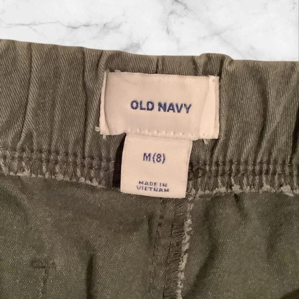 Old Navy Boys Grey‎ Cargo Shorts Size M/8 Cotton Blend